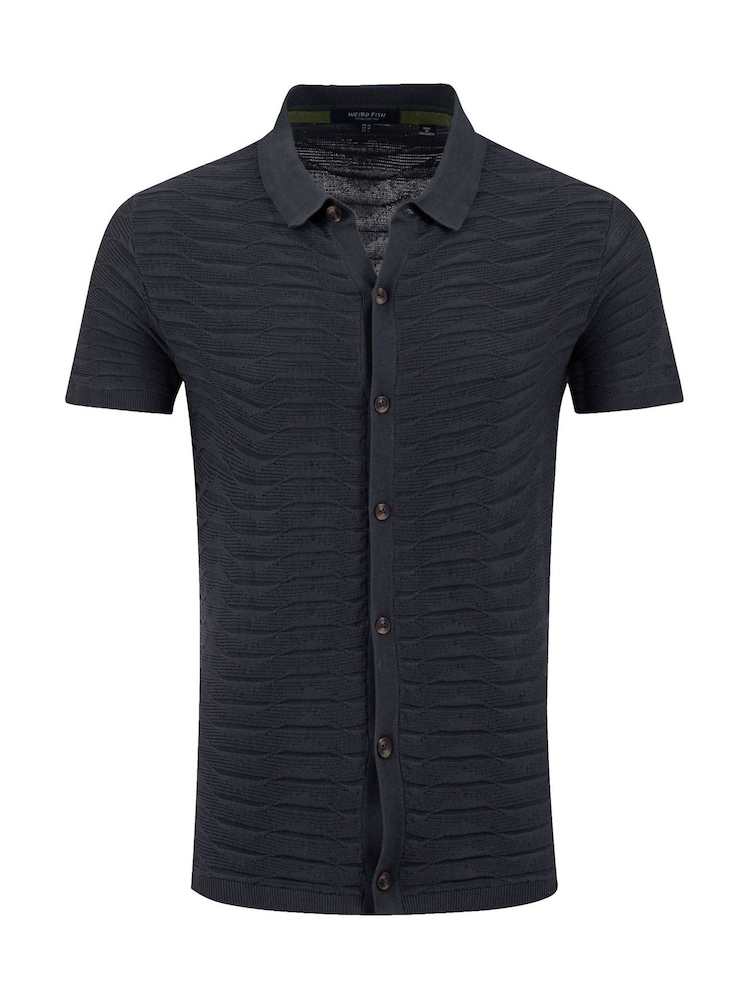 Weird Fish Tod Short Sleeve Knitted Shirt - Изображение 6 6