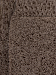 Reiss Taupe Melange Alers Cotton Blend Terry Towelling Socks - Image 3 of 3