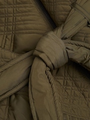 Ted Baker Green Rosemae Padded Midi Wrap Coat - Image 6 of 6