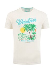 Weird Fish Palm Island Front Print Graphic T-Shirt - Imagen 5 de 5