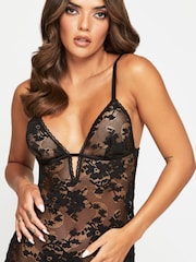 Ann Summers Black Enlightening Lace Chemise Nightie - Image 4 of 5