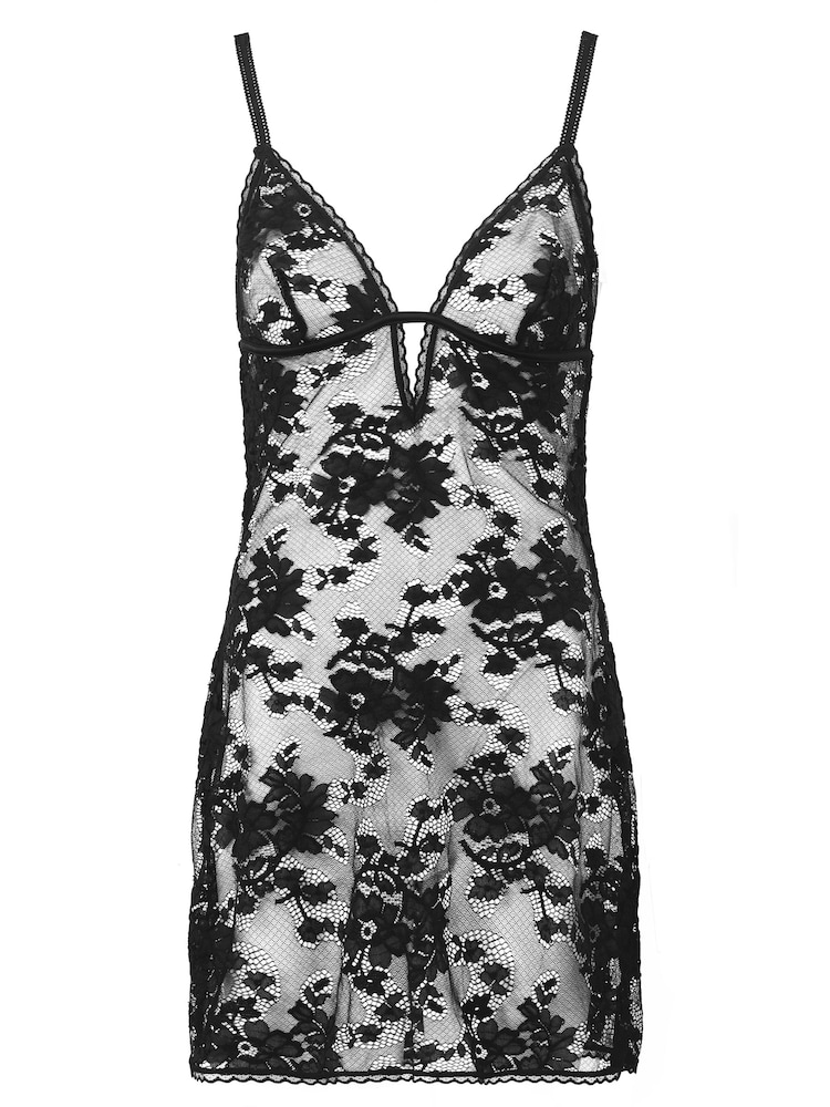 Ann Summers Black Enlightening Lace Chemise Nightie - Image 5 of 5