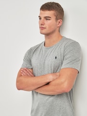 Polo Ralph Lauren Grey Logo Cotton Jersey T-Shirt - Image 1 of 4