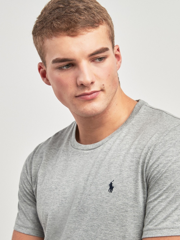 Polo Ralph Lauren Grey Logo Cotton Jersey T-Shirt - Image 3 of 4