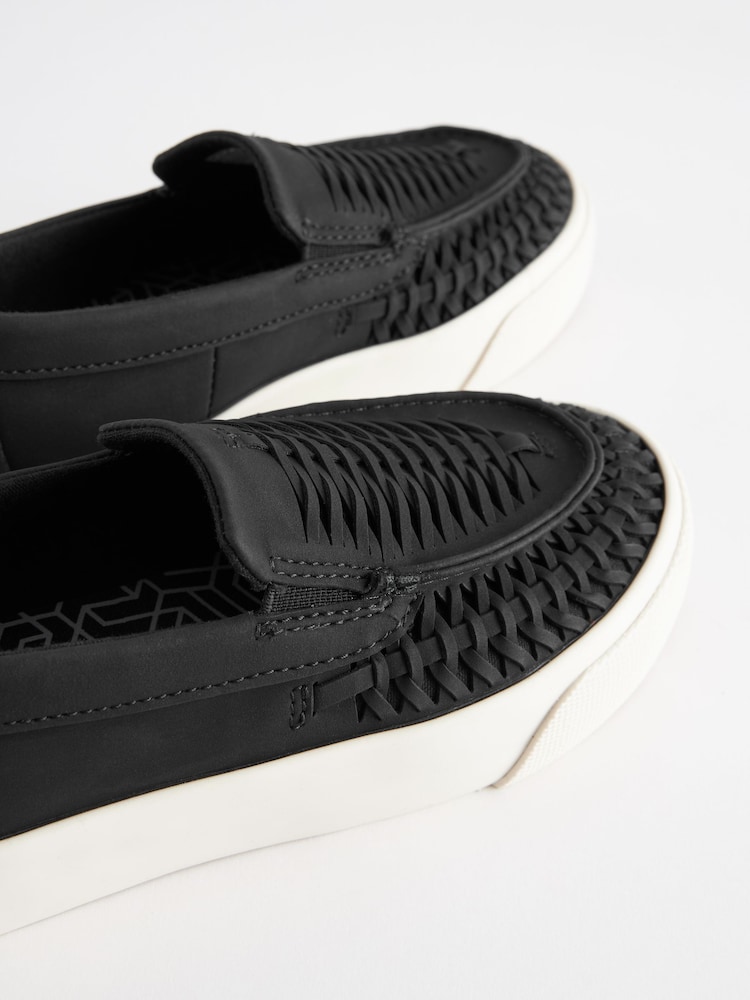 Black Woven Loafers - Image 5 of 5