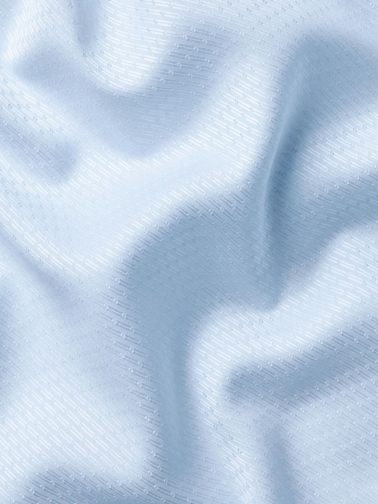Charles Tyrwhitt Blue Egyptian Cotton Luxury Texture Shirt - Image 7 of 7