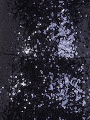 HotSquash Navy Blue Cowl Back Sequinned Fishtail Maxi Dress - Image 4 of 4