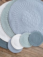 Mary Berry Set of 4 Green Signature 100% Cotton Pistachio Coasters - Image 1 of 4