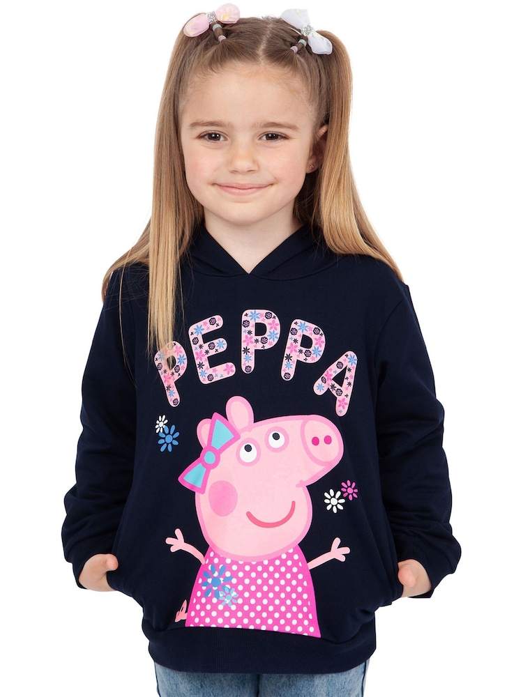 Sudadera de algodón 100 % con capucha y diseño de Peppa Pig de Character - Imagen 1 de 8 Sudadera de algodón 100 % con capucha y diseño de Peppa Pig de Character - Imagen 1 de 8