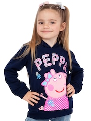 Sudadera de algodón 100 % con capucha y diseño de Peppa Pig de Character - Imagen 3 de 8