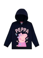 Sudadera de algodón 100 % con capucha y diseño de Peppa Pig de Character - Imagen 7 de 8