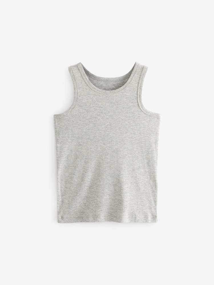 Grey Vests 5 Pack (1.5-16yrs) - Image 2 of 6