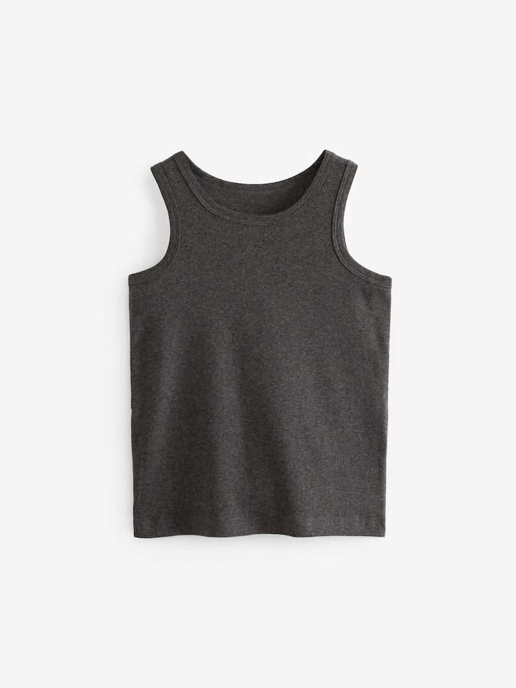 Grey Vests 5 Pack (1.5-16yrs) - Image 4 of 6