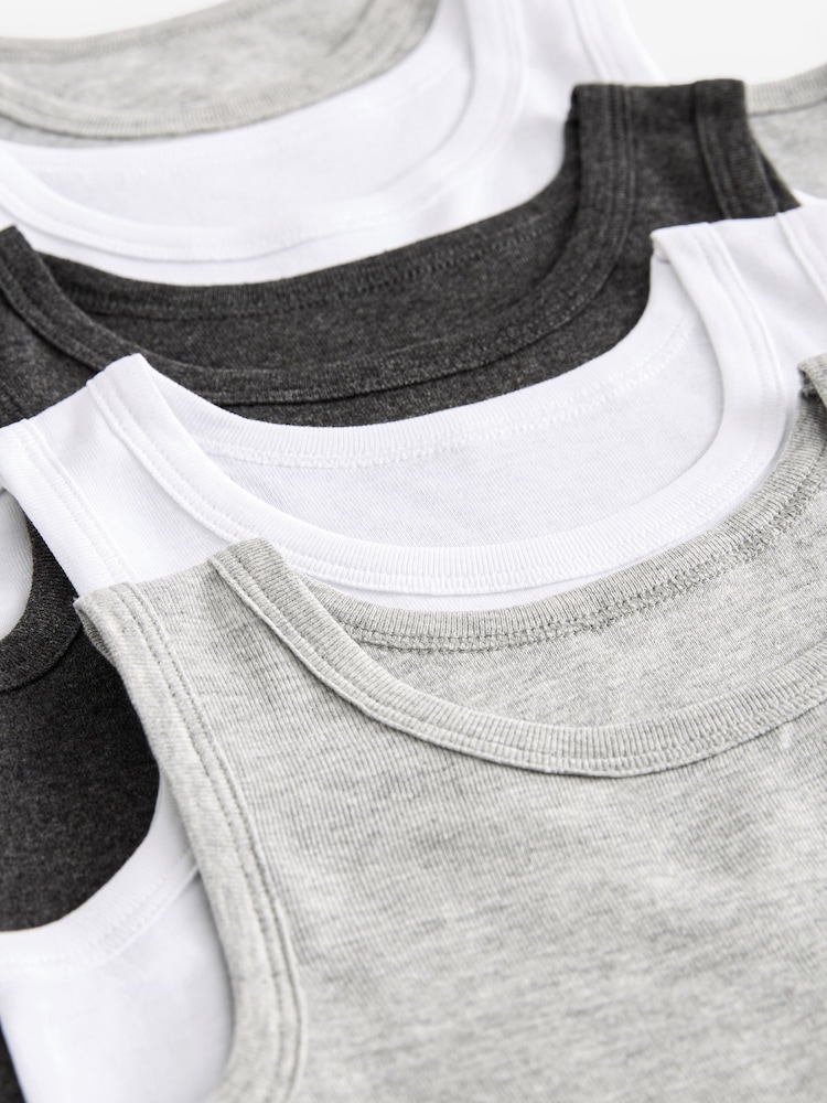 Grey Vests 5 Pack (1.5-16yrs) - Image 6 of 6