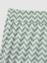 Reiss Sage Cable Zig-Zag Print Drawstring Swim Shorts - Image 6 of 6