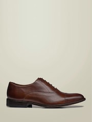 Charles Tyrwhitt Brown Leather Oxford Shoes - Image 1 of 2