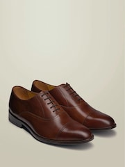 Charles Tyrwhitt Brown Leather Oxford Shoes - Image 2 of 2