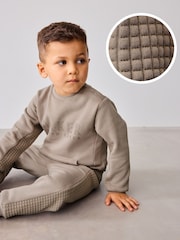 Baker by Ted Baker Quilted Sweater and Joggers Set - Image 1 of 11