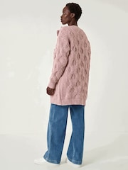 Roman Pink Bow Embellished Knit Cardigan - Image 1 of 5