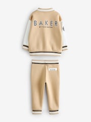 Baker by Ted Baker Neutral 100% Cotton Varsity 3 Piece Set - Image 10 of 14