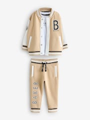 Baker by Ted Baker Neutral 100% Cotton Varsity 3 Piece Set - Image 9 of 14