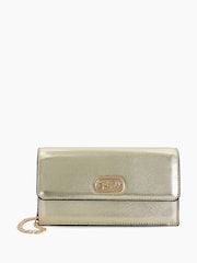 Dune London Gold Sapphire Branded Cross-Body Bag - Image 1 of 6