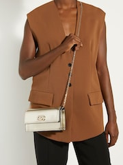 Dune London Gold Sapphire Branded Cross-Body Bag - Image 6 of 6