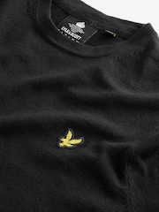 Lyle & Scott Black Crew Neck Cotton Merino Jumper - Image 4 of 5