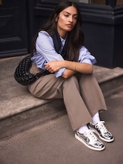 Silver Forever Comfort® Slim Lace Up Trainers - Image 3 of 9