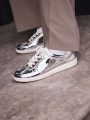 Silver Forever Comfort® Slim Lace Up Trainers - Image 4 of 9