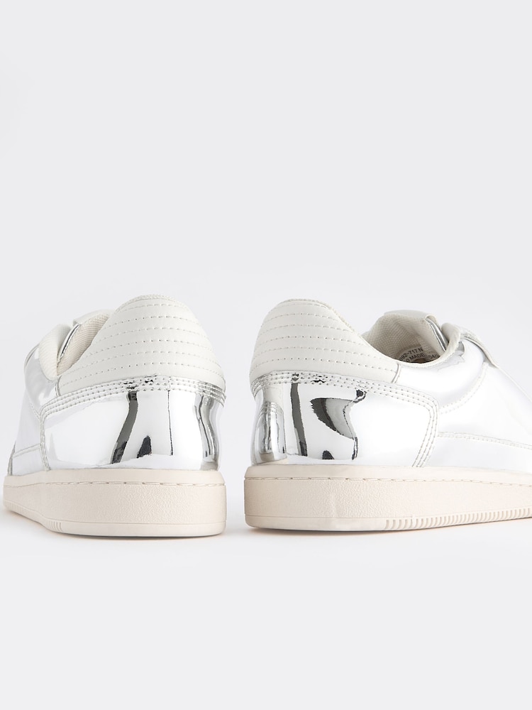 Silver Forever Comfort® Slim Lace Up Trainers - Image 9 of 9