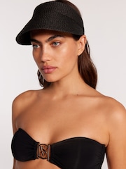 Victoria's Secret Black Woven Visor - Image 2 of 5