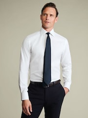 Charles Tyrwhitt White Egyptian Cotton Luxury Texture Shirt - Image 4 of 7