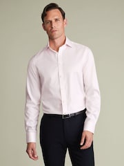 Charles Tyrwhitt Pink Egyptian Cotton Luxury Texture Shirt - Image 1 of 7