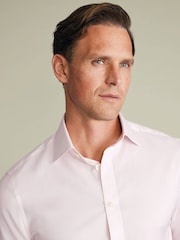 Charles Tyrwhitt Pink Egyptian Cotton Luxury Texture Shirt - Image 3 of 7