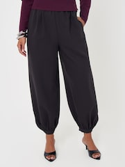Threadbare Grey Balloon Trousers with Button Cuffs - Image 2 of 5