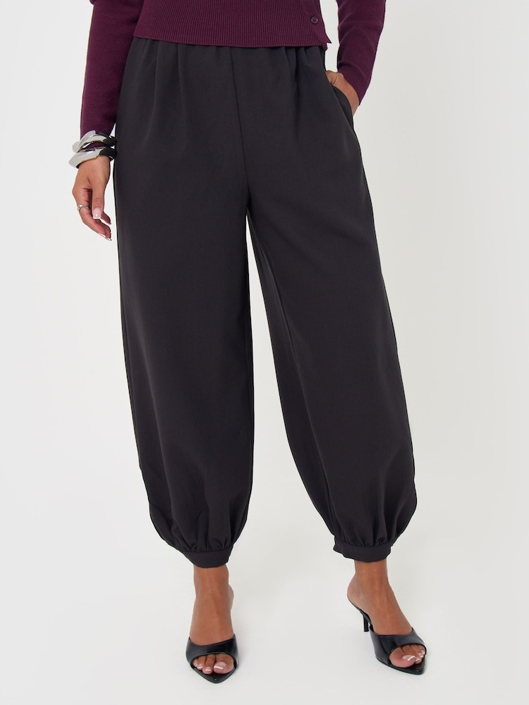 Threadbare Grey Balloon Trousers with Button Cuffs - Image 2 of 5 Threadbare Grey Balloon Trousers with Button Cuffs - Image 2 of 5