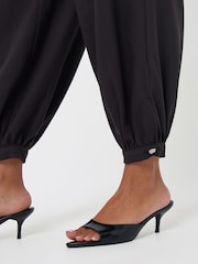 Threadbare Grey Balloon Trousers with Button Cuffs - Image 4 of 5