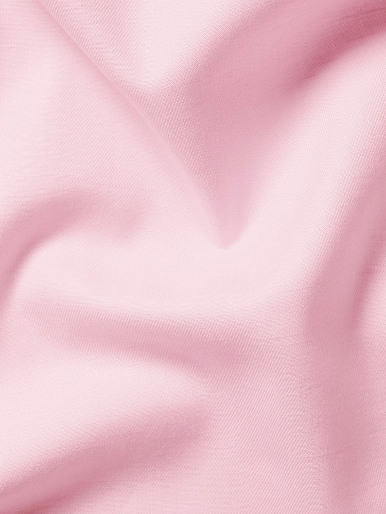 Charles Tyrwhitt Pink Non-Iron Cotton Linen short sleeve shirt - Image 5 of 5