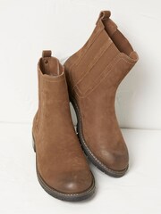 FatFace Brown Verity High Ankle Chelsea Boots - Image 2 of 4