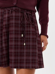 Threadbare Purple Mini Kilt Skirt with Tie Belt - Image 5 of 5