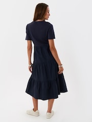 Threadbare Blue Tiered Midaxi Dress - Image 2 of 4
