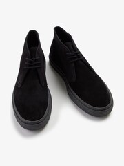 Fred Perry Hawley Suede Black Boots - Image 3 of 5