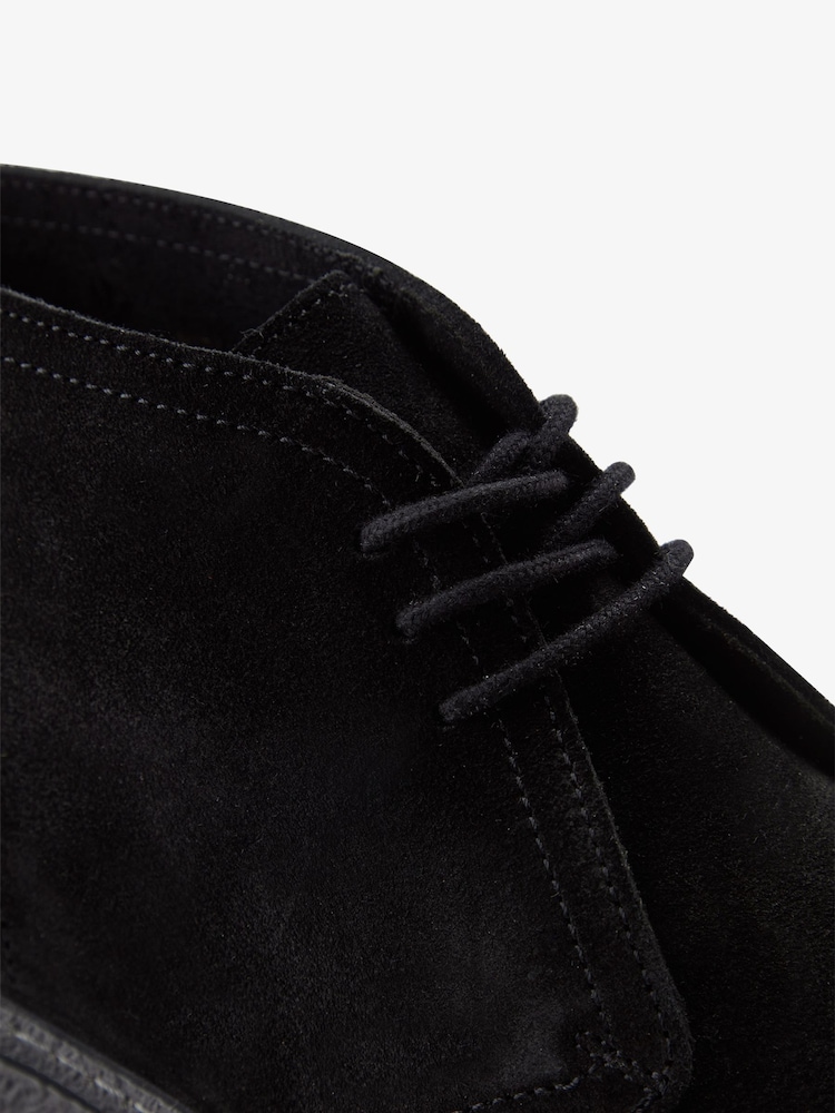 Fred Perry Hawley Suede Black Boots - Image 5 of 5