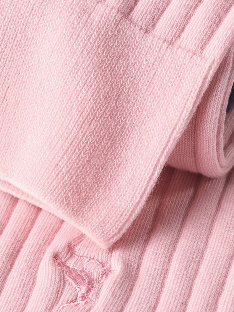 Charles Tyrwhitt Pink Cotton Rib Socks - Image 2 of 2 Charles Tyrwhitt Pink Cotton Rib Socks - Image 2 of 2