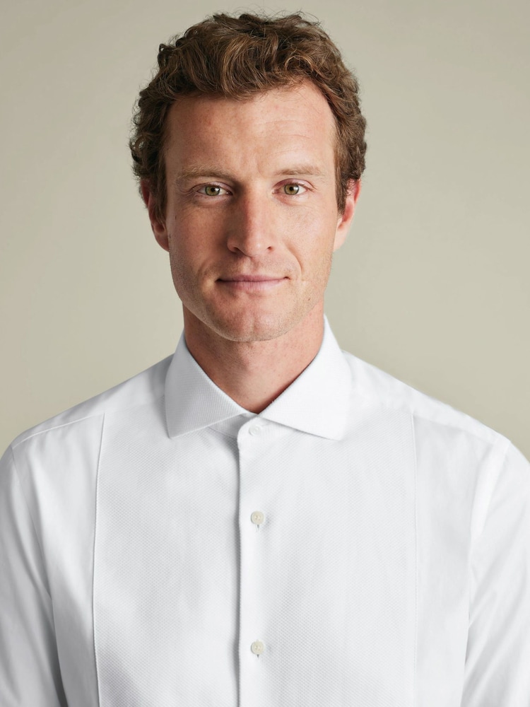 Charles Tyrwhitt White Marcella Bib Front Evening Shirt - Image 2 of 6