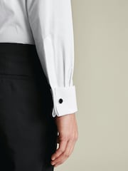 Charles Tyrwhitt White Marcella Bib Front Evening Shirt - Image 3 of 6