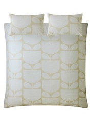 Orla Kiely Cream Block Garden 100% Cotton Duvet Cover and Pillowcase Set - Image 4 of 5