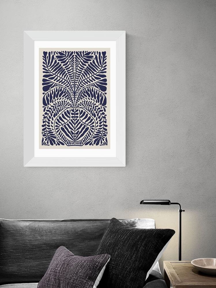 East End Prints Blue One Hundred Leaved Plant XI by Alisa Galitsyna - Image 1 of 3