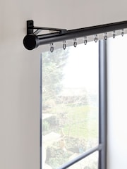 Black Fixed Length Gliding Curtain Track Pole - Image 3 of 5